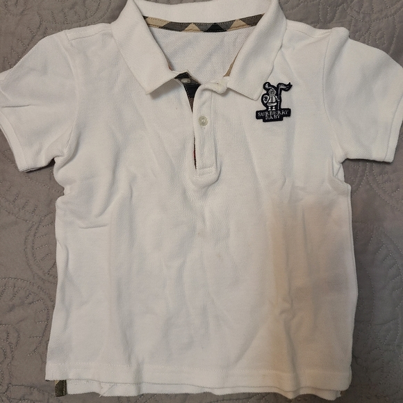 Burberry baby boy onesie and polo shirt